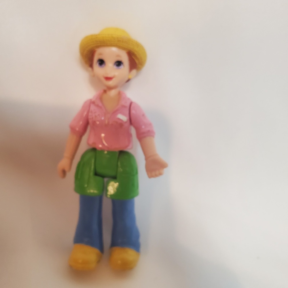 FISHER PRICE GO ANYWHERE Sweet Streets Dollhouse WOMAN‎ LADY from PRODUCE STAND